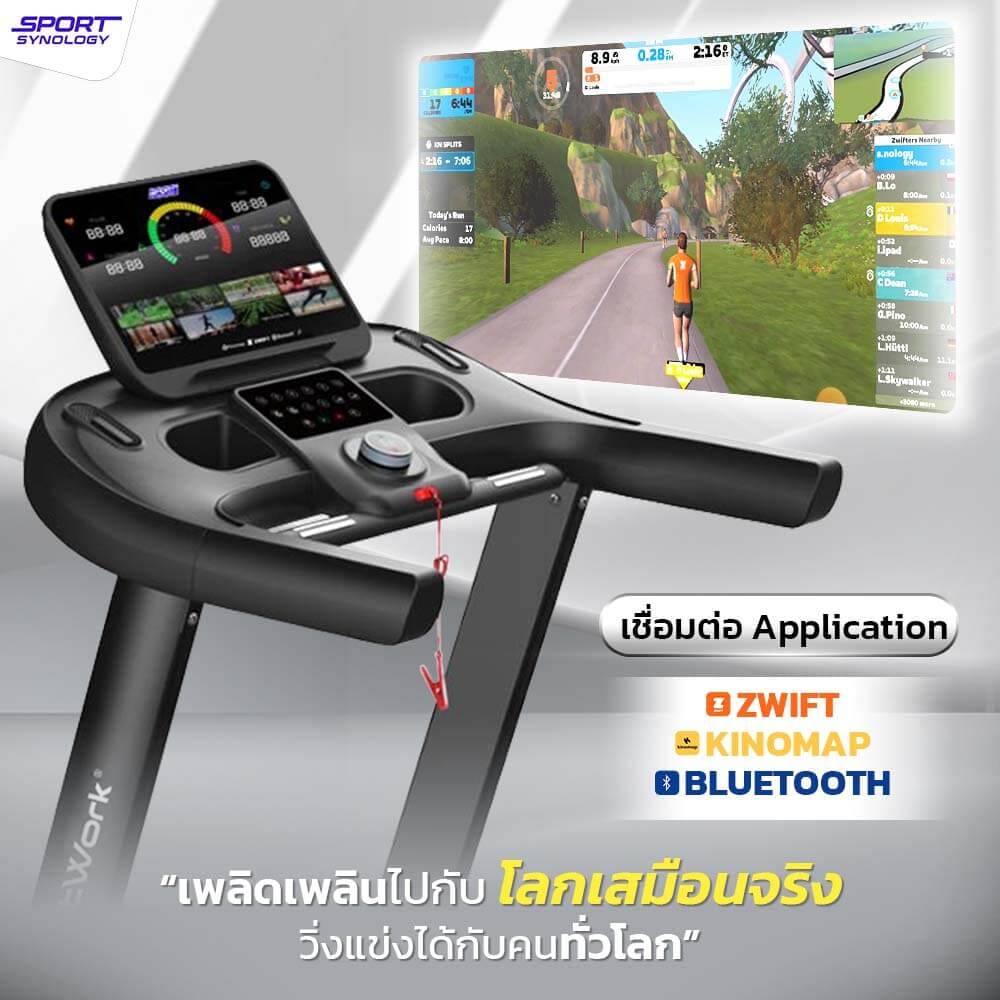 ลู่วิ่งไฟฟ้า SPORTSYNOLOGY รุ่น S6 PRO สายพานกว้าง 52 CM ปรับความชัน 20 ระดับ_3